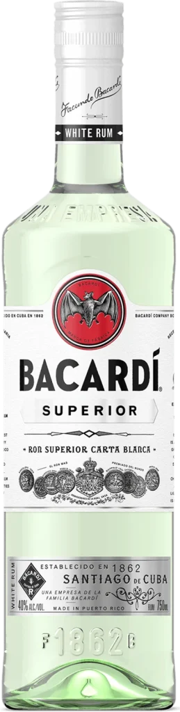 Bacardí Superior packaging