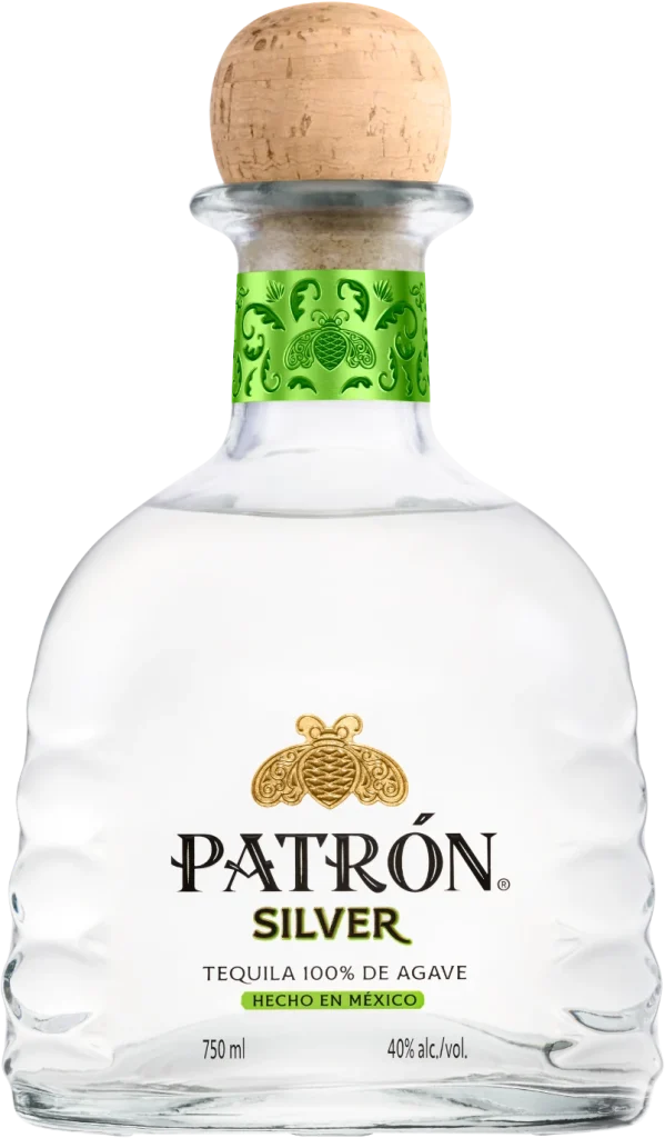 Patrón Silver packaging